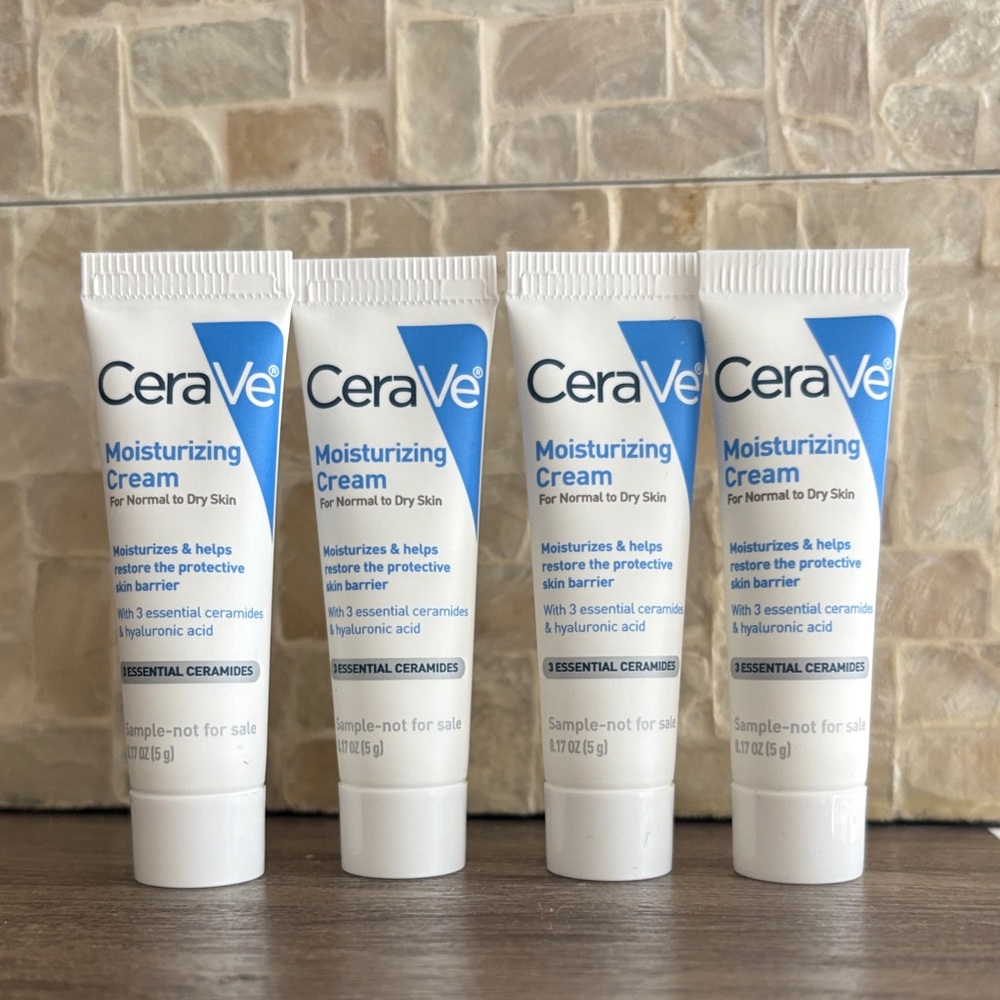 CERAVE SAMPLE TRAVEL SIZE 4pack new